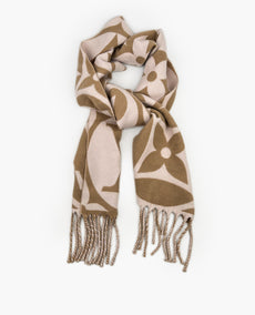 Louis Vuitton Medallion Scarf Beige Rose