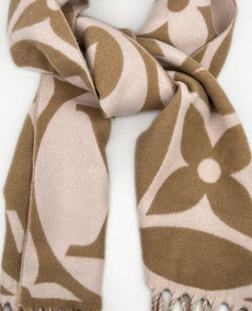 Louis Vuitton Medallion Scarf Beige Rose