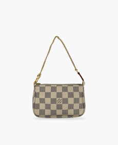 Louis Vuitton Mini Pochette Accessories Damier Azur