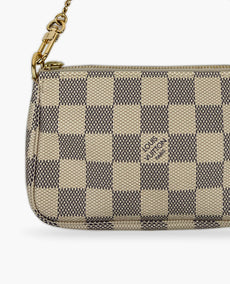 Louis Vuitton Mini Pochette Accessories Damier Azur