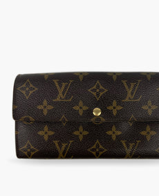 Louis Vuitton Monogram Sarah Long Wallet