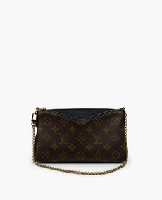 Louis Vuitton Pallas Monogram Black Clutch