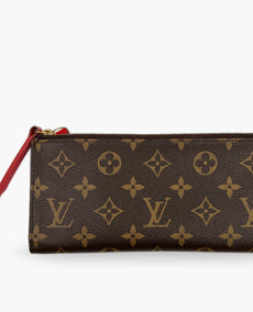 Louis Vuitton Monogram Adele Wallet Red