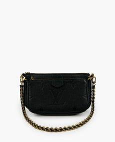 Louis Vuitton Monogram Black Empreinte Multipochette