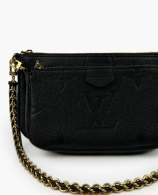 Louis Vuitton Monogram Black Empreinte Multipochette