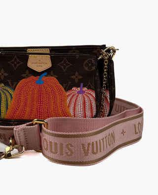 Louis Vuitton X YK Monogram Kusama Pumpkin Multipochette Rose