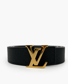 Louis Vuitton Initials 30 MM Monogram Reversible belt Black