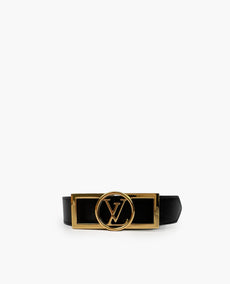 Louis Vuitton Dauphine Monogram Reversible Belt Black