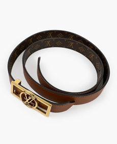 Louis Vuitton Dauphine Monogram Reversible Brown Belt