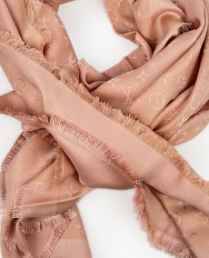 Louis Vuitton Monogram Shawl Natural Rose