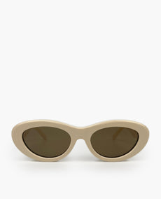 Louis Vuitton Fame Oval Cream Sunglasses