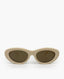 Louis Vuitton Fame Oval Cream Sunglasses