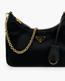 Prada Re-Edition 2005 Shoulder Bag Nylon Black