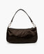 Prada Nylon Jacquard Pochette Shoulder Bag Brown Moro