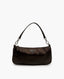 Prada Nylon Jacquard Pochette Shoulder Bag Brown Moro