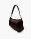 Prada Nylon Jacquard Pochette Shoulder Bag Brown Moro