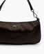 Prada Nylon Jacquard Pochette Shoulder Bag Brown Moro