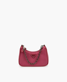 Prada Re-Edition Shoulder Bag Mini Nylon Begonia Pink