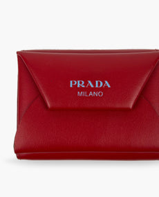 Prada Envelope Wallet Red