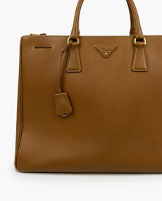 Prada Galleria Saffiano Caramel Leather Bag GM