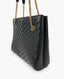 Saint Laurent Cabas Tribeca Black Chevron Tote Bag