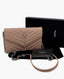 Saint Laurent Envelope Chain Wallet In Grain De Poudre Embossed Leather Pink