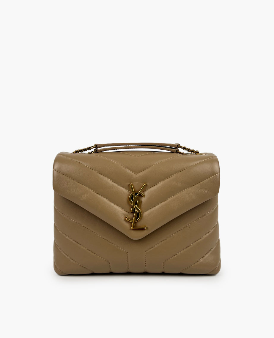Saint Laurent Small Loulou Beige GBHW – Luxury Helsinki