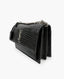 Saint Laurent Sunset Medium Croc- Effect Black Shoulder Bag SHW