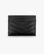 Saint Laurent Cardholder Black Grained Cardholder GHW