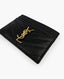 Saint Laurent Cardholder Black Grained Cardholder GHW