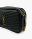 Saint Laurent Grain De Poudre Matelasse Monogram Mini Lou Camera Bag Black