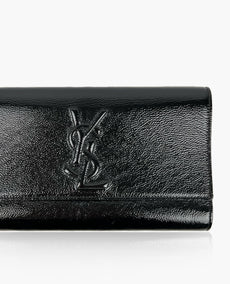 Saint Laurent Large Belle De Jour Clutch Patent Black