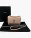 Saint Laurent Sunset Chain Wallet In Coated Bark Leather Powder Pink