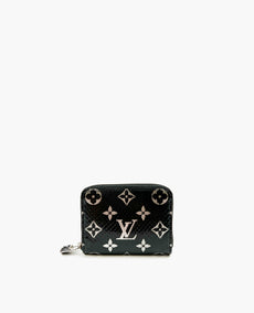 Louis Vuitton Small Zippy Wallet Python Black Monogram