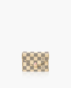 Louis Vuitton Victorine Wallet Damier Azur Rose Ballerine