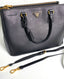 Prada Galleria Saffiano Black Leather Large Bag