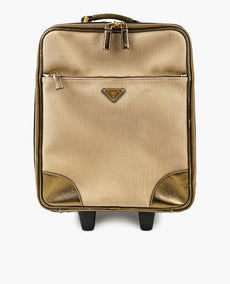 Prada Golden Trolley Rolling Luggage