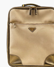 Prada Golden Trolley Rolling Luggage