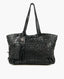 Prada Interwoven Black Leather Shoulder Tote