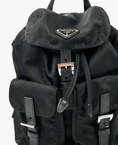 Prada Re-Nylon Small Black Backpack