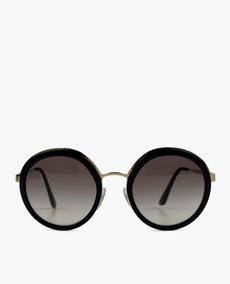 Prada Black Round Sunglasses