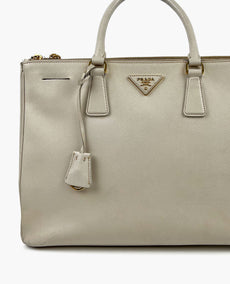 Prada Galliera Saffiano Tote Ivory