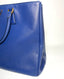 Prada Bluette Saffiano Lux Executive Large Double Zip Bag