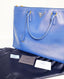 Prada Bluette Saffiano Lux Executive Large Double Zip Bag