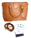 Prada Vitello Daino Leather Tote Brandy