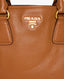 Prada Vitello Daino Leather Tote Brandy