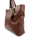 Prada Brown Soft Calfskin Leather Large Shopping Tote Bag