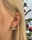 Chanel CC Champagne Rhinestone Earrings