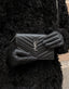 Saint Laurent Cassandre WOC Matelasse Envelope Black SHW