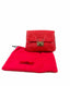 Valentino Garavani Rockstud Red Leather Crossbody Gold Chain Bag